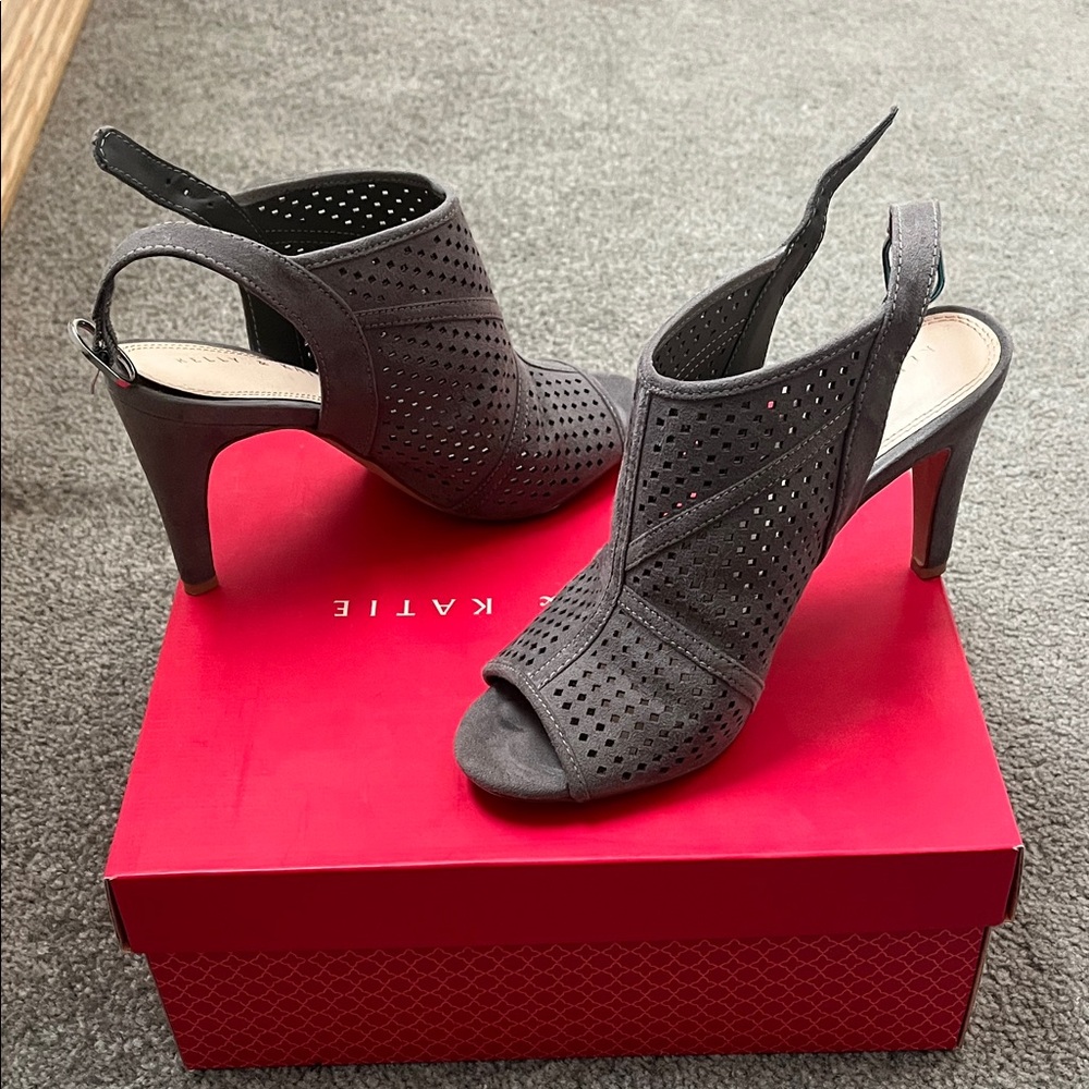 Kelly & Katie Gray Perforated Heels